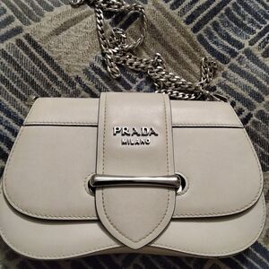 Prada White Leather Women's Bag